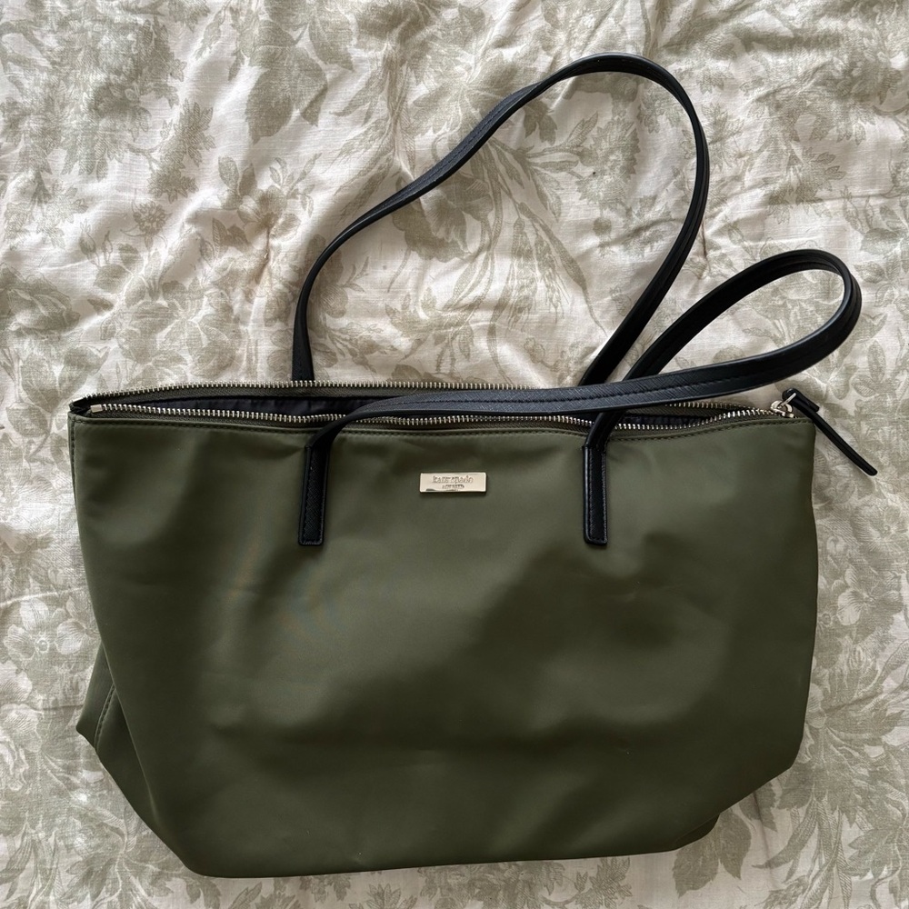 Kate Spade • Olive Green Nylon Tote